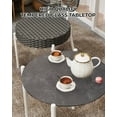 thumbnail image 6 of GAOMON 3 Piece Patio Bistro Set, Outdoor Wicker Porch Chairs with Coffee Table, Wicker Conversation Bistro Sets for Balcony Garden Porch Lawn, 6 of 6