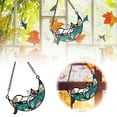 thumbnail image 2 of HUASHENG Cat Memery With Rainbow Layed Film For Hanging Pet Loss Sympathy Moon Sun Catchers Pass Keepsake For Pet Lovers, 2 of 6