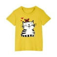 thumbnail image 1 of RXIRUCGD 2025 Vêtements d'Été pour Enfants T-shirt Imprimé Mode Mignon Col Rond Manches Courtes, 1 of 5