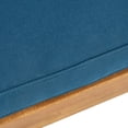 thumbnail image 5 of Jaxon Outdoor 6 Seater Acacia Wood Dining Set with Cushions, Teak, Blue, 5 of 15