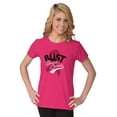 thumbnail image 3 of Bust Breast Cancer Pink Ribbon BCA Womens Slim Fit Graphic Tee Brisco Brands L, 3 of 5