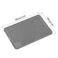thumbnail image 5 of Unique Bargains Silicone Dish Drying Mat Set, 11.8' x 7.9' Dish Drain Pad Heat Resistant Suitable for Kitchen-Gray, 5 of 5