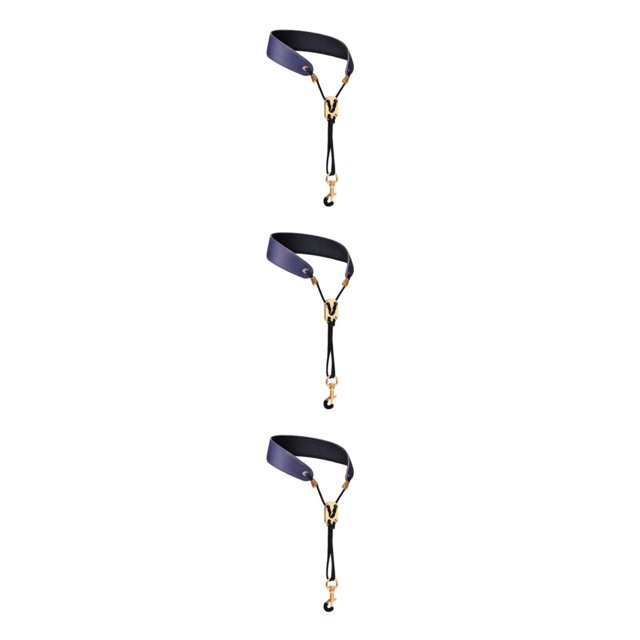 Redempat Saxophone Neck Strap Padded Comfortable for Bass Saxophone Clarinet Soprano Blue 45cm 3Set