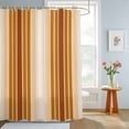 thumbnail image 4 of Shower Curtains for Bathroom, Burnt Orange Ombre Stripe Waterproof Fabric Shower Curtain, Farmhouse Simple Striped Decorative Bathroom Curtain for Bathtub, 36"x72", No Hooks Included, 4 of 9