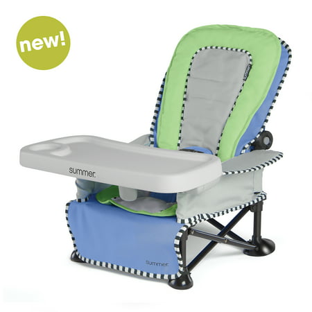 Summer Pop ‘n Sit SE Recline Lounger Portable High Chair, Blue
