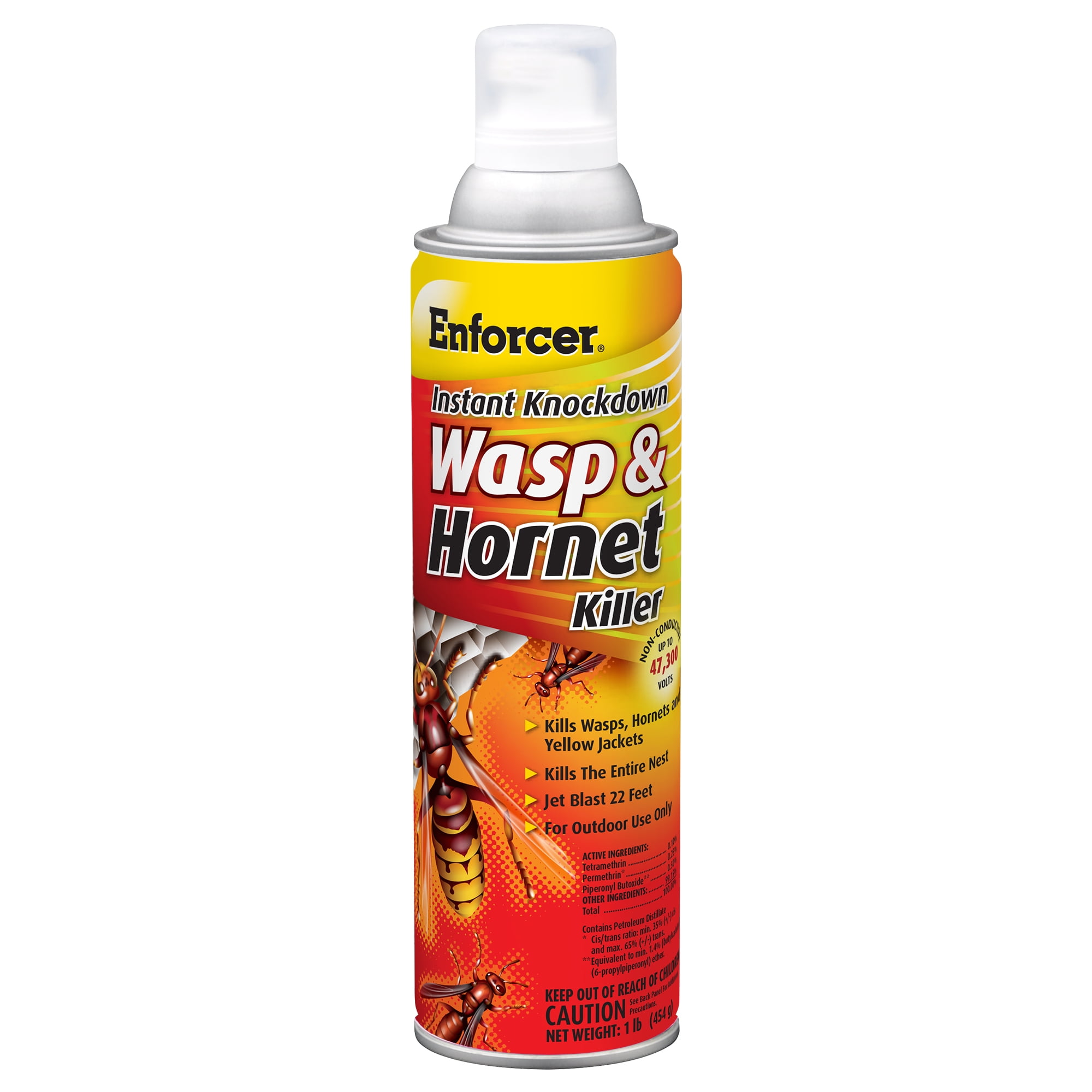 Enforcer Instant Knockdown Wasp and Hornet Killer - 16 oz (Case of 12) EWHIK16 - Kills Was[s, Hornets and Yellow Jackets