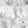 thumbnail image 6 of Sweet Home Collection Marble Bed Sheet Set, All Season Extra Soft Deep Pocket Sheets, 6 of 6