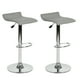 thumbnail image 1 of Taburete de bar Ajustable FurnitureR Juego de 2 sillas altura Ajustable gris Moderno, 1 of 6