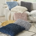 thumbnail image 5 of Nourison Shag Soft Ribbon Shag Ocean 20" x 20" Throw Pillow, 5 of 6