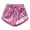 Pink, variant on FAIWAD Girls Shiny Shorts Kids Sparkly Hot Pants Elastic Waist Drawstring Dance Yoga Athletic Outfits Short Pants