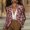 Pink, variant on Women's Notch Lapel Long Sleeve Button Leopard Print Blazer Slim Fit for Office & Night Out Pink,2XL