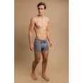 thumbnail image 2 of Men's Cottonique M17760 Latex Free Organic Cotton Drawstring Boxer Brief (Melange Grey L), 2 of 4