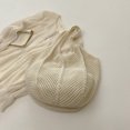 thumbnail image 5 of Women Crochet Tote Bag Fashion Knitted Bag Summer Mesh Beach Bag (White) Shoulder Bags for Women, 5 of 10