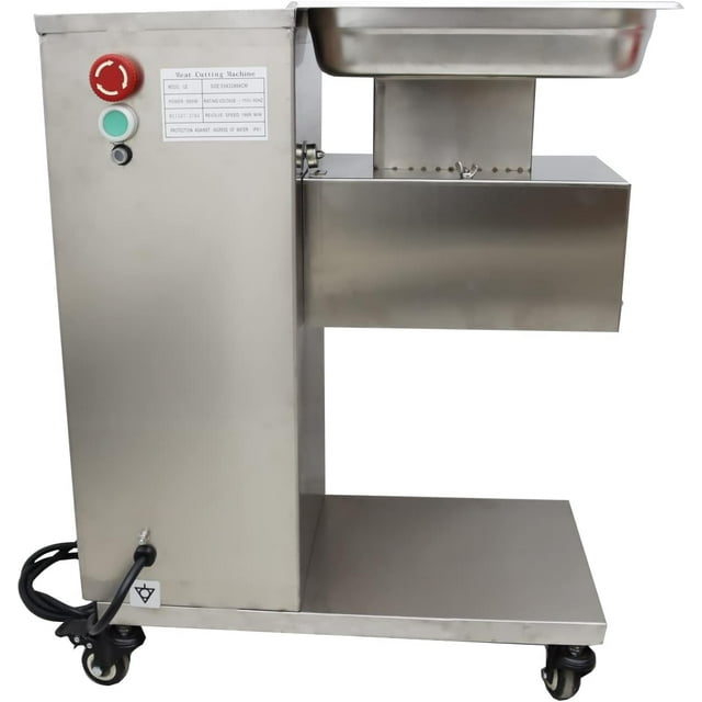 INTBUYING Commercial Meat Cutting Machine Cutter Slicer Grinder Electric Steak Pork Cutter QE with 3mm Blade