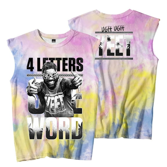 Jey Uso Four Letters One Word Yeet Sleeveless T-Shirts Tank Tops Women Men Fashion Streetwear Tee