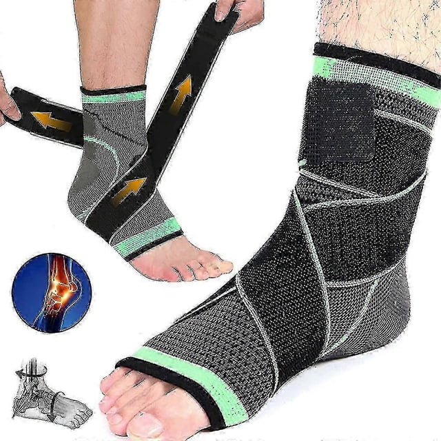 Ankle Brace For Plantar Fasciitis Support, Compression Sock Adjustable Strap For Heel Spur Achilles Tendonitis Sprained Ankle, Heel Pain Relief-Yvan