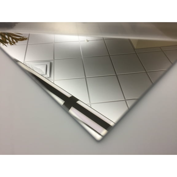 ONE- CLEAR ACRYLIC PLEXIGLASS MIRROR SHEET 1/4"  24" X 48"