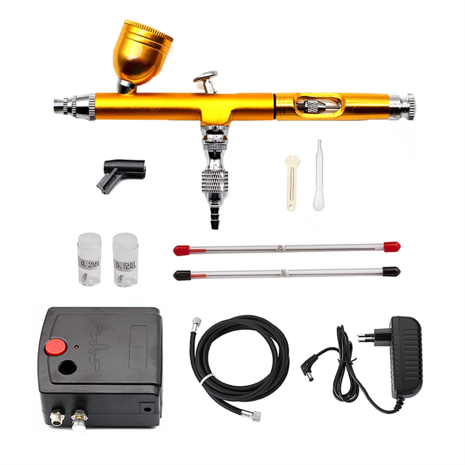 Dual-Action Airbrush Spray Gun Mini Airbrush Compressor Kit Airbrush for Nail Art Makeup Tattoo Model Cake Car paint