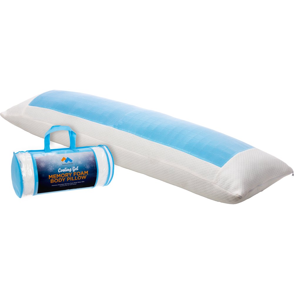 Cooling Memory Foam Full Body Pillow Extra Firm Full Shredded Memory