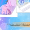 thumbnail image 4 of Mermaid Shower Curtain, Mermaid Tail Shower Curtain for Kids Bathroom Fish Scale Ocean Theme Bath Curtain Home Decoration with 12 Hooks 72 Inch Shower Curtain, 4 of 6