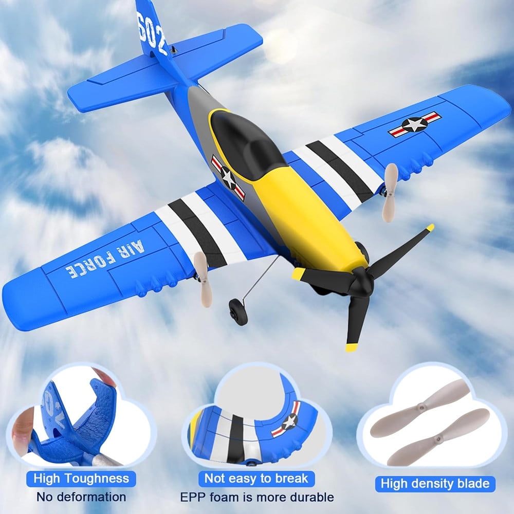 RC Plane P51D Mustang Fighter 3CH 2.4GHZ KF602 Remote Control  Toys Gifts with Gyroscopes System