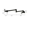 thumbnail image 6 of Folding Single Kitchen Faucet Sink Pot Filler Faucet Cold Water Wall Mount Tap Brass Faucets Chrome Brushed Nickel Oil Rubbed ,360° Swivel High Arc Faucet, 6 of 7