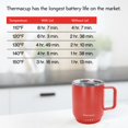 thumbnail image 2 of Taza de Café THERMACUP Premium Auto Calentable 355ml Roja, 2 of 7