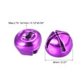 thumbnail image 2 of 8mm Jingle Bells Craft Bells Carbon Steel Electroplating Purple 80 Pack, 2 of 5