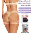 thumbnail image 5 of Women Butt Lifter Panties Booty Lift Seamless Shapewear Tummy Control Body Shaper Enhancer Underwear, 5 of 7