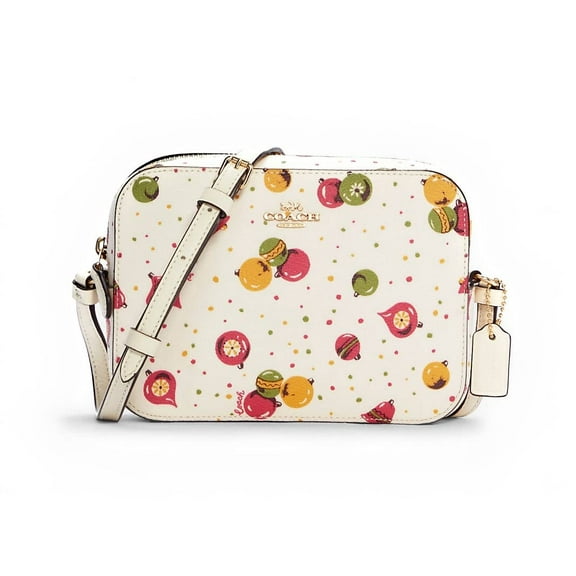 COACH WOMENS MINI CAMERA BAG IN SIGNATURE LEATHER 2403 (IM/Chalk Multi With Ornament Print)