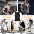 thumbnail image 5 of MISS MOLY Men Waist Trainer Vest Sweat Vest Hot Neoprene Zipper Sauna Tank Top Workout Shirt, 5 of 7