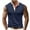 Navy, variant on Wyobmus Mens Sleeveless Shirts Casual Button Up Henley Shirts Solid Color Gym Stand Collar Cut Off Beach Summer Tee S-3X Black