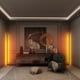 thumbnail image 2 of Lámpara de pie LED RGB Habitación remota Luz de ambiente Decoración interior (Negro 52 cm) Tmvgtek Para estrenar, 2 of 9