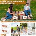 thumbnail image 3 of cajas para cupcakes, soportes para Cupcakes, cajas con ventana con inserciones de ventana y asa, cajitas para dulces, cajas de carton regalo, 3 of 4