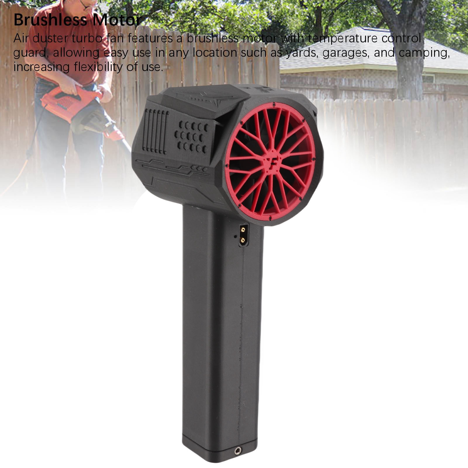Electric Air Duster, Air Blower Duster Lightweight 64mm Brushless Motor 140000PRM Support 50W Fast Charging Stepless Speed Control  For Indoor
