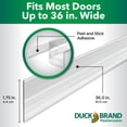 thumbnail image 4 of Duck Brand, 1.75 Inch X 36 Inch Clear Adhesive Door Bottom Seal, 2 Pack, Blocks Drafts, 4 of 16