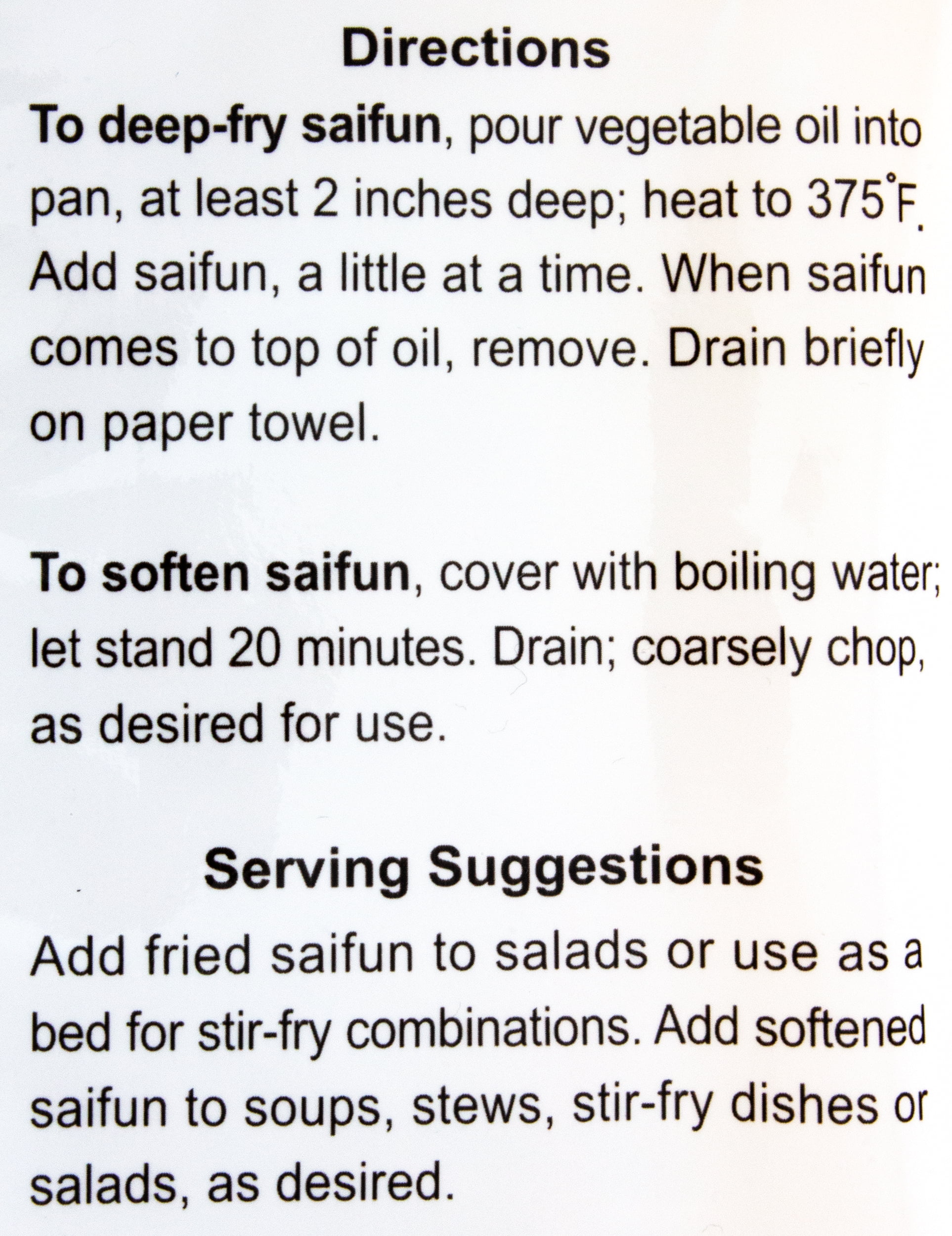 (4 pack) Dynasty Saifun Asian Noodles 5.29 oz - Mung Bean & Potato Starch