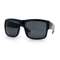 thumbnail image 4 of Brush Kush Graffiti Logo Rectangle Sport Horn Rim Plastic Sunglasses Shiny Black Silver Logo, 4 of 8