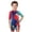 Red Swimwear, variant on CAIVO Boys One-Piece Swimsuit With Matching Swim Cap Cartoon Design Sun Protective Rash Guard Toddler Kids Swimming Versatile Summer Swimwear