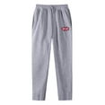 thumbnail image 3 of Npasoilc Straight Sweatpants for Men Solid Color Leather Label Casual Sport Trousers,Gray, 3 of 3
