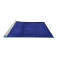 thumbnail image 2 of Ahgly Company Machine Washable Indoor Round Abstract Blue Contemporary Area Rugs, 7' Round, 2 of 4