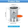 thumbnail image 2 of 6 Inch Duct Backdraft Damper, Manual Adjustment Airflow Volume Damper with Both End Flange for Vents Fans Extractors Range Hoods Heating Systems, 2 of 7