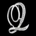 thumbnail image 7 of GKNET 26 Letters Crystal Rhinestone Alphabet Brooch Pin Wedding Women Delicate Jewelry Gift Lot-V, 7 of 7