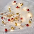 thumbnail image 6 of KEINXS 20 LED Christmas String Lights  7 ft Pinecone Red Berry Bell  Garland with Lights Battery Operated Fairy String Lights with Pine Cone Indoor Outdoor Holiday Christmas New Year Part, 6 of 9