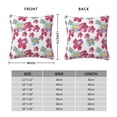 thumbnail image 2 of Pofeuu Watercolor Flowers Print Double-sided plush pillowcase Square Throw Pillow Covers Pillows Cover for Living Room Bedroom Sofa Couch Cushion Cover（No pillow core）-18"x18", 2 of 7