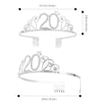 thumbnail image 2 of unbranded Tiara Plateada Con Pedrería Ideal Para De En Celebraciones, 2 of 8