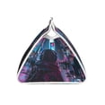 thumbnail image 3 of Lsque Neon Night Cityscape Printed Long Tissue Box Cover Holder, Facial Paper Organizer Dispenser,Triangle with Bottom Belt, PVC Leather Decorative Organizer, 3 of 9