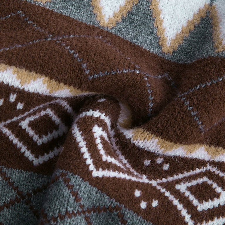 fartey Men's Vintage Sweaters Oversized Striped Aztec Pattern Western Sweater Knit Color Block Grunge Hippie Knit Pullover Tops fartey Men's Vintage Sweaters Oversized Striped Aztec Pattern Western Sweater Knit Color Block Grunge Hippie Knit Pullover Tops