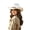 Z78-Beige, variant on LILIYA Womens Soft Western Cowgirl Hat, Classic Wide Brim Fashion Headwear with Decorative Belt Buckle, Elegant Sun Protection Hat for Holiday Parties