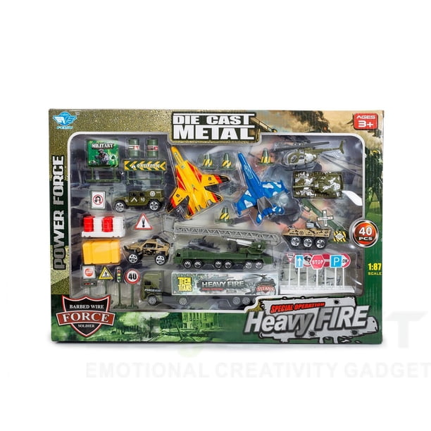 マクファーレン.MILITARY　セット Big-Daddy Die-Cast Metal Military Aircraft Play Set - Walmart